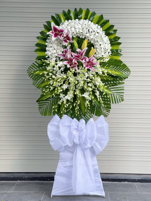 kệ hoa viếng tại Quạn Bình Tân